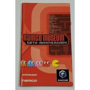 NAMCO MUSEUM 50TH ANNIVERSARY NINTENDO GAMCUBE - GAME MANUAL ONLY‎